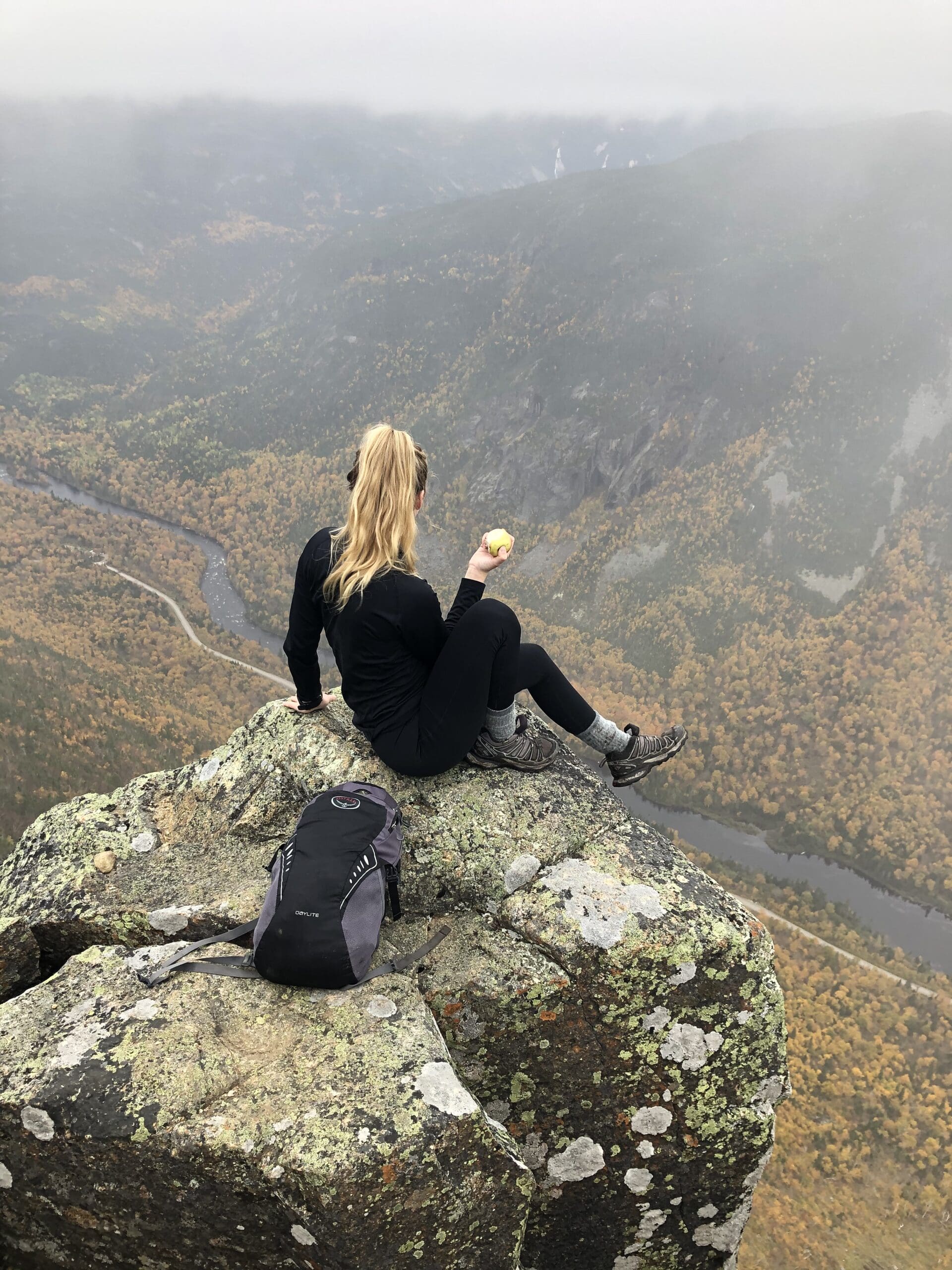 Woman on a Rock Symbolizing the Fullness of Research